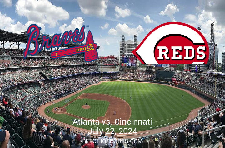 Cincinnati Reds Clash with Atlanta Braves on July 22, 2024, at Truist Park